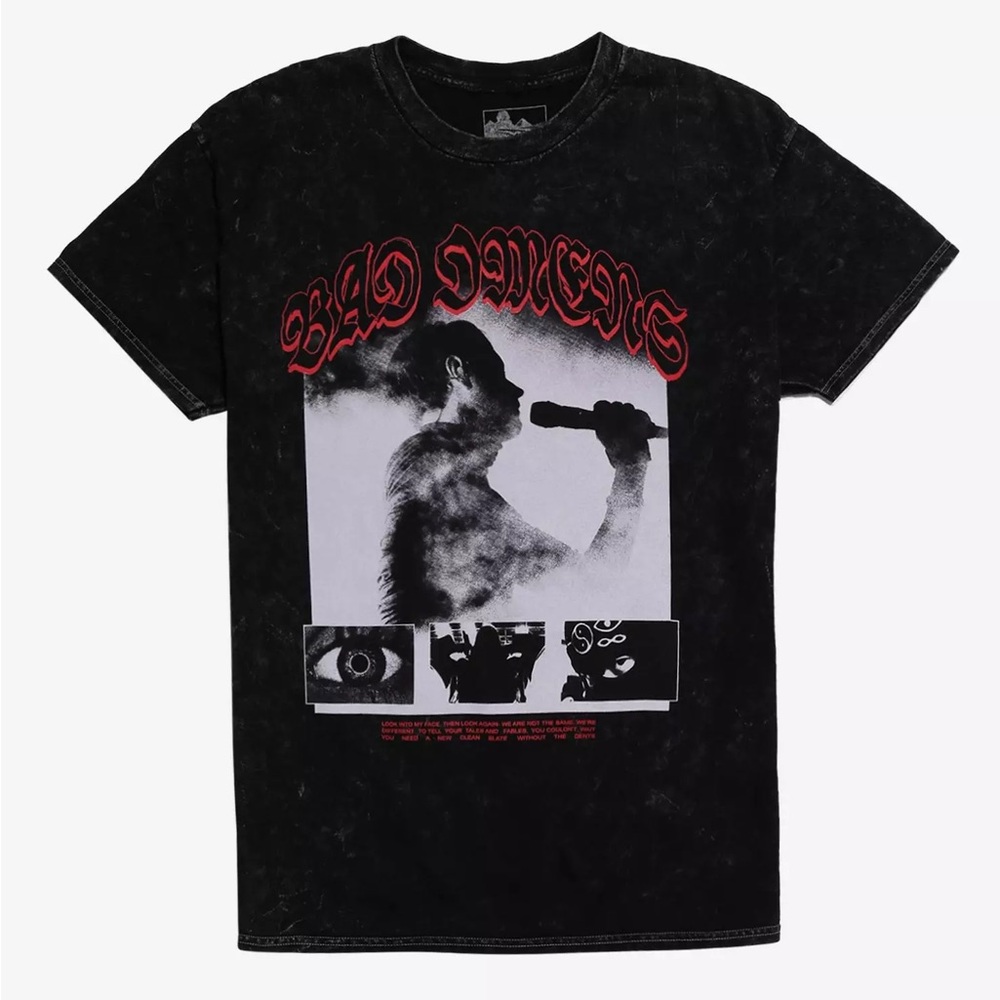 Unisex Bad Omens Like A Villain‎ Lyrics T-Shirt Hot Topic
